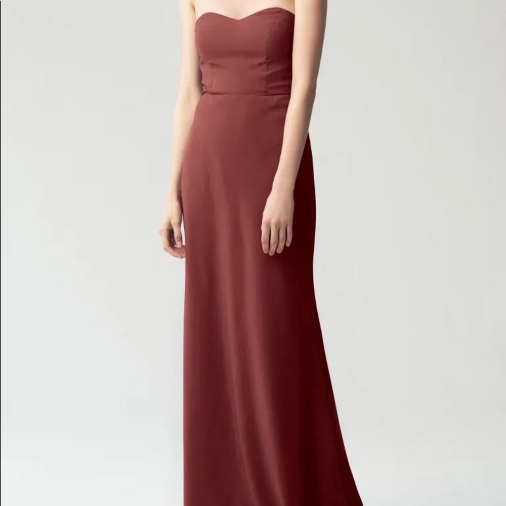 Jenny Yoo Kylie bridesmaid dress in Cinnamon Rose